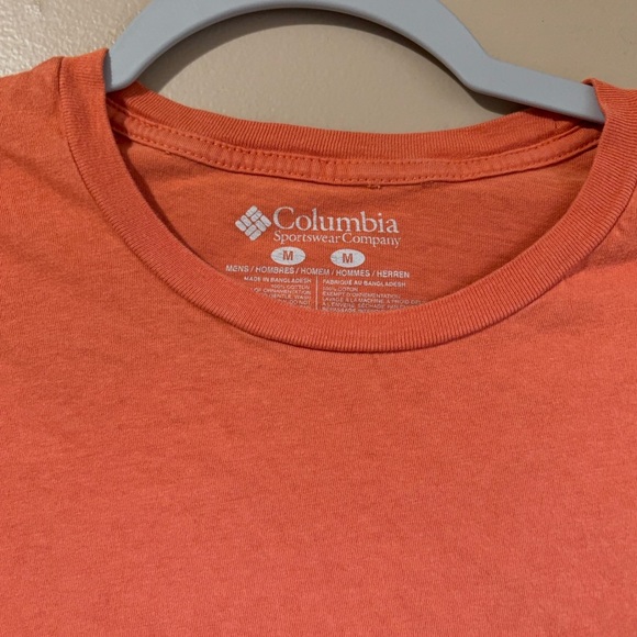 Columbia Men's Orange T-Shirt - Picture 2 of 4